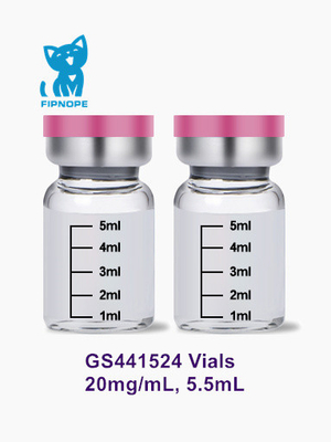 Einspritzung GS-441524 für katzenartige ansteckende Bauchfellentzündung Katze FAVs, 20mg/mL, 5.5mL